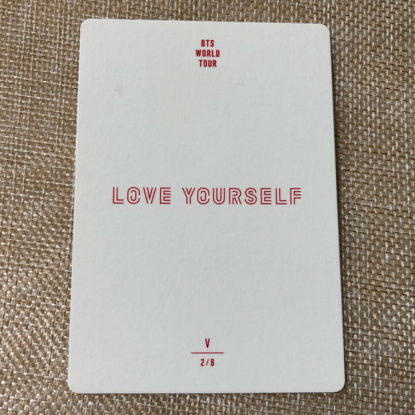 BTS V 2/8 [ Love Yourself World Tour ] Official Mini Photocard / New / Gift
