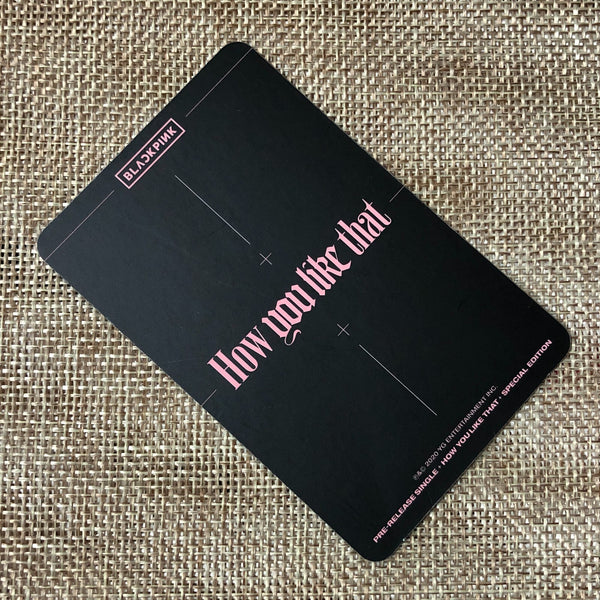 Blackpink JENNIE [ How you like that ] Official POB Photocard / New / Gift