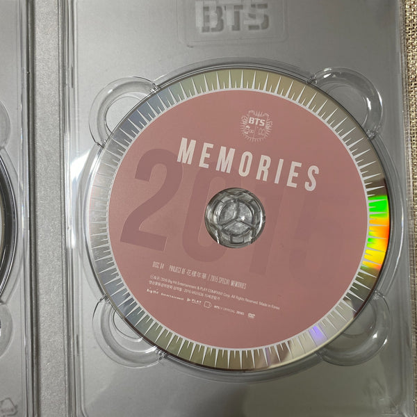 BTS [ Memories of 2015 ] Official DVD All / EN, CH, KR + Photobook / Used /GFT