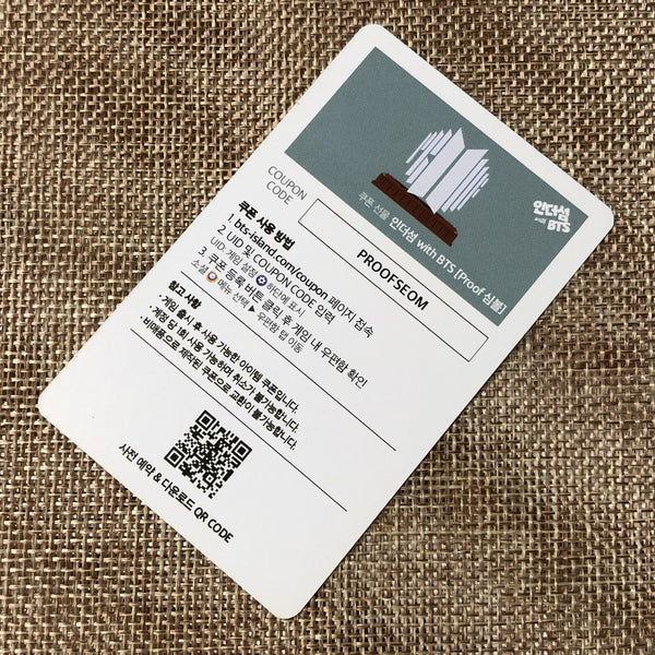 BTS JIMIN [PROOF Weverse POB BTS Island : In The SEOM] Official Photocard / Gift