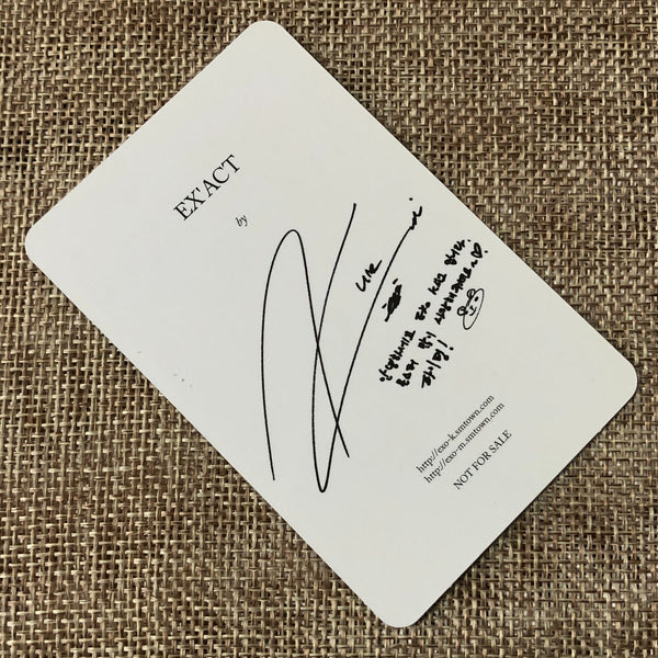 EXO KAI [ EXACT EX'ACT ] Official Photocard, 3rd Album Korean Ver / New / Gift