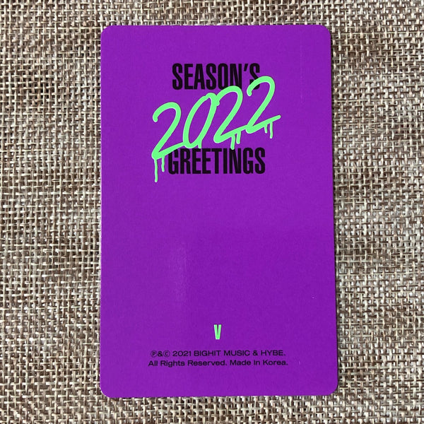 BTS V TAEHYUNG [ 2022 Season's Greetings ] Official Photocard / New / Gift