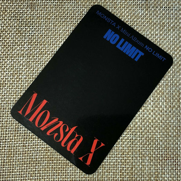 MONSTA X MINHYUK HYUNGWON [No Limit] Official Photocard, Mini Album / New / Gift