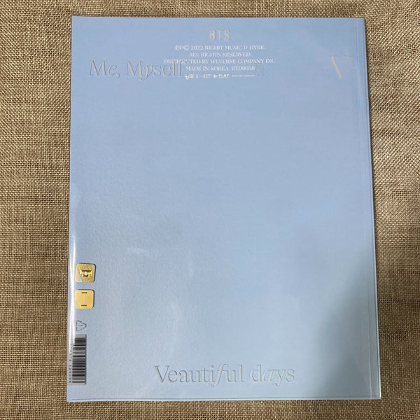 BTS V Taehyung [ Me, Myself 8 Photo-Folio ] Official Photobook / New / Gift