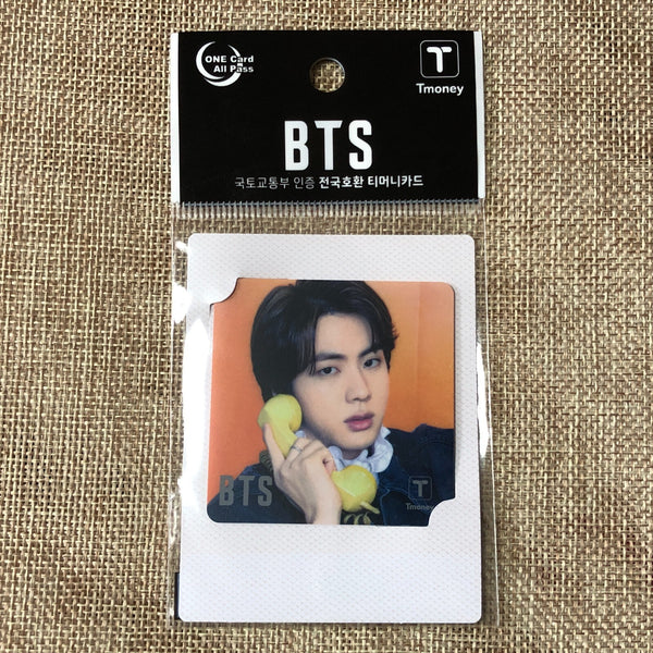 BTS JIN [ 2021 CU T-Money ] Official Mini transparent Photocard / New / Gift