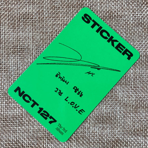 NCT 127 HAECHAN [ STICKER ] Official Photocard, Seoul City Ver / New / Gift