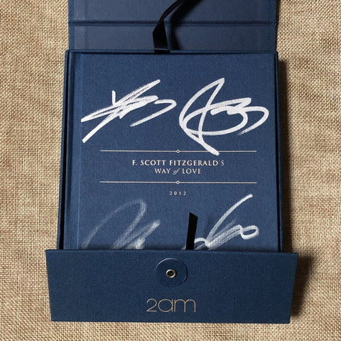 2AM HAND SIGNED [F. Scott Fitzgerald's Way of Love] Album Autographed Promo /+G