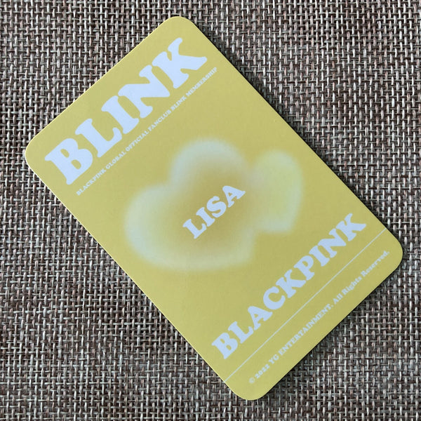 BLACKPINK LISA #1 [Global Official Fanclub BLINK Early Bird] Photocard / Gift