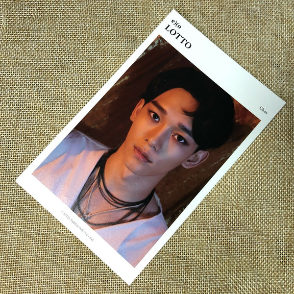 EXO CHEN [LOTTO SMTOWN Artium SUM] Official GOODS Postcard Photocard / Gift