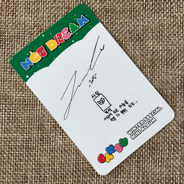 NCT DREAM JAEMIN [Winter Special Candy] Official Photocard, Photobook Ver / Gift