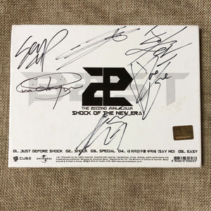 BEAST HAND SIGNED [Shock of the New Era] 2nd Mini Album Autographed, NO PC / New