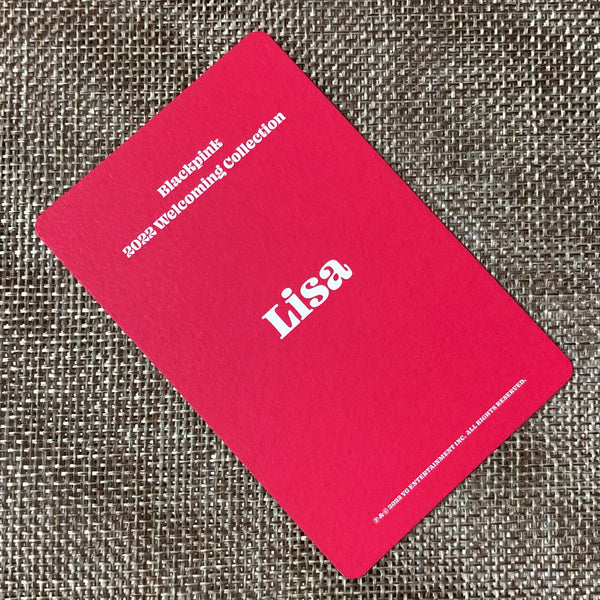 BLACKPINK LISA #4 [ 2022 Welcoming Collection ] Official Photocard / New / Gift