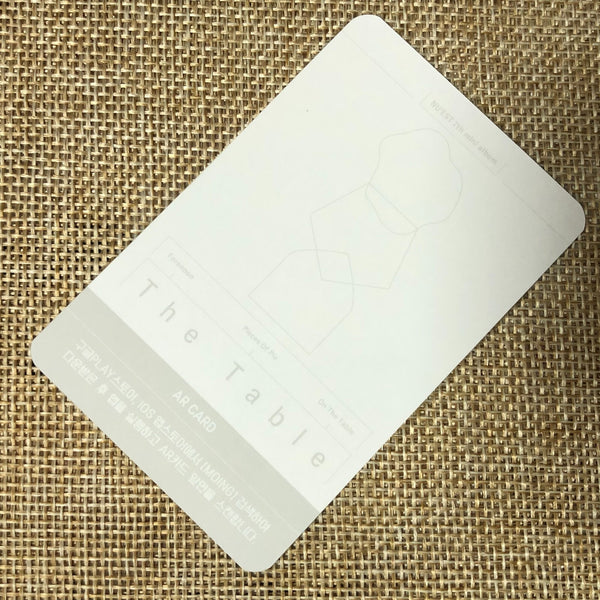 Nu'est ARON [ The Table ] Official AR Photocard, 7th Mini Album / New / Gift
