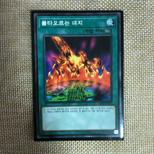 Yugioh Burning Land / 15AY-KRA31 / Common Rare / Korean Ver / Mint / Gift
