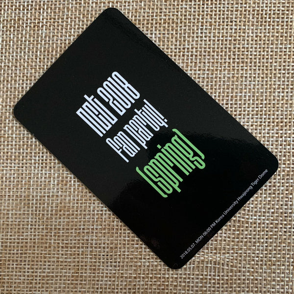 NCT 2018 MARK [ FAN PARTY SPRING ] Official Limited Photocard / New / Gift
