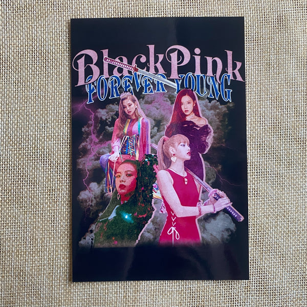 BLACKPINK GROUP #2 [4+1 5th Anniversary Pop-up Store] 4x6 Photo / New, Rare /+G