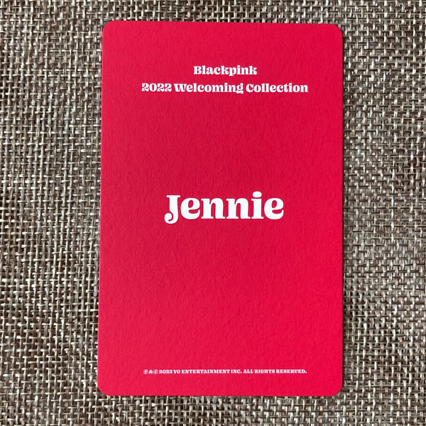 BLACKPINK JENNIE #6 [2022 Welcoming Collection] Official Photocard / New / Gift
