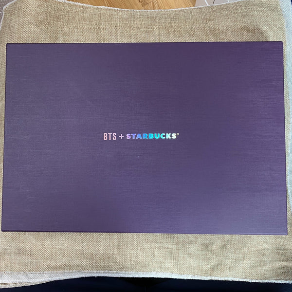 BTS x Starbucks 2020 / Tartan Check Pouch, Size Large / Official / New, Rare /+G