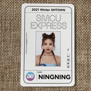 AESPA NINGNING [2021 Winter SMTOWN SMCU Express] Official Pass Photocard / Gift