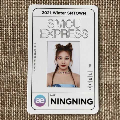 AESPA NINGNING [2021 Winter SMTOWN SMCU Express] Official Pass Photocard / Gift