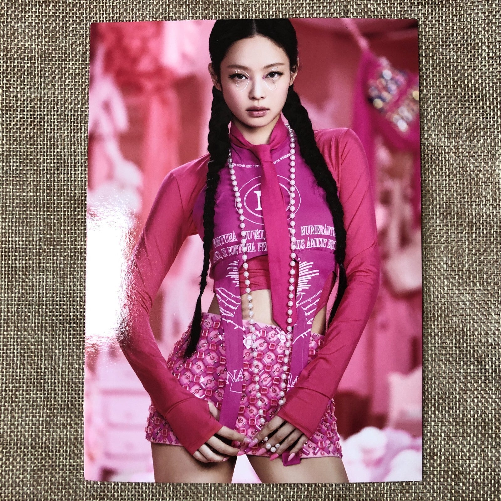 BLACKPINK JENNIE [Born Pink] Official Large Postcard, Box Set Ver. / New / Gift