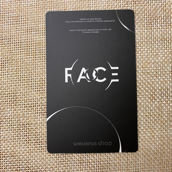 BTS JIMIN [FACE] Official Photocard + Frame, POB Weverse Shop Random / Gift