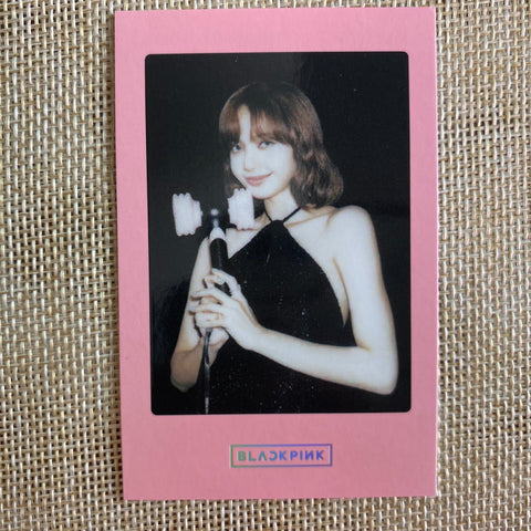 BLACKPINK LISA [Light Stick Ver 2] Official Polaroid Photocard / New, Rare /+G
