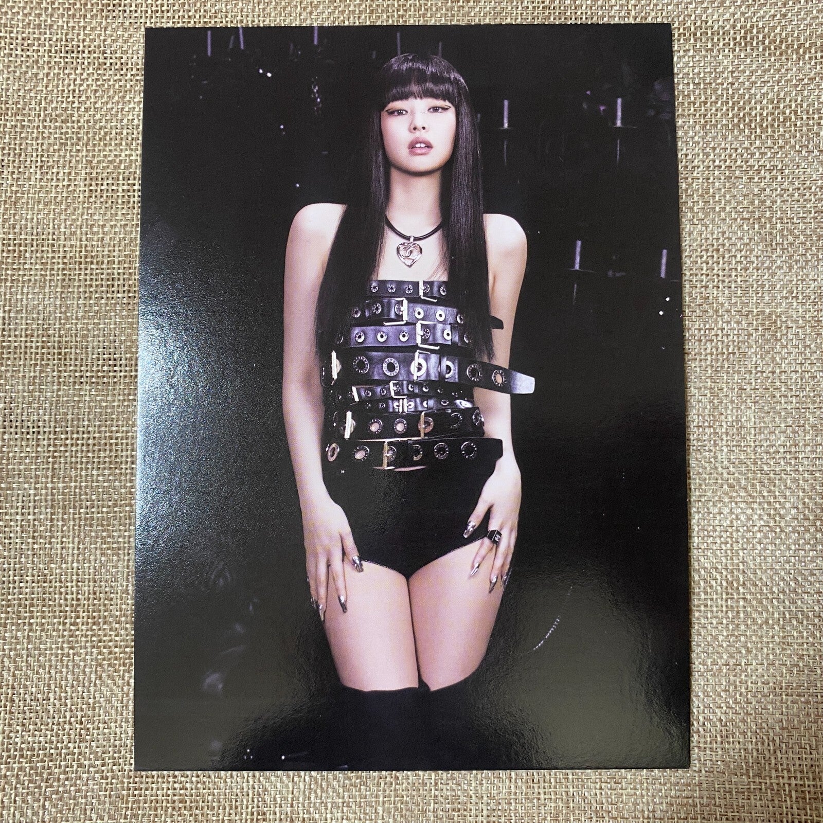 BLACKPINK JENNIE #1 [Born Pink] Official Large Photocard Postcard, Box Ver. /+G