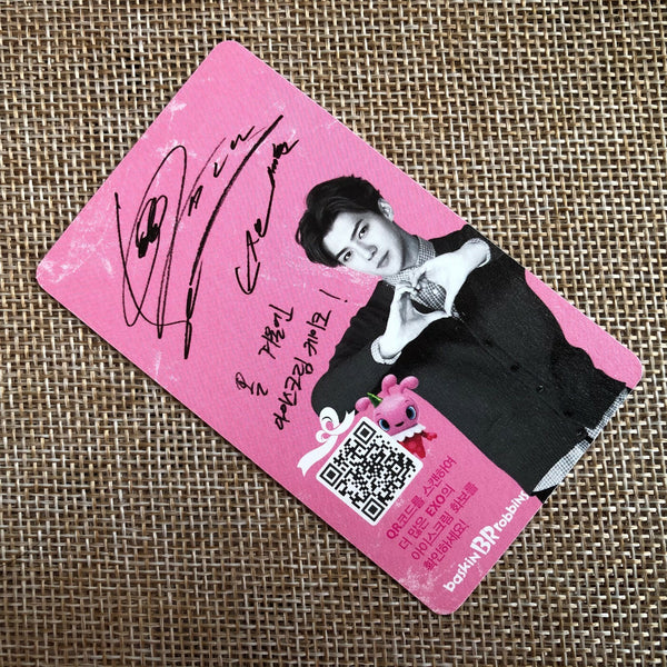 EXO SEHUN [ Baskin Robbins ] Official Photocard / New / Gift
