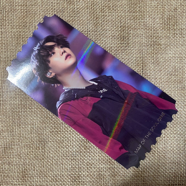 BTS SUGA [ Map of the Soul ON:E DVD ] Hologram Ticket Photocard / New / Gift