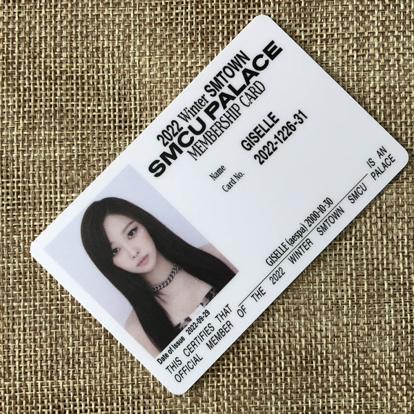 AESPA GISELLE [2022 Winter SMTOWN SMCU PALACE] Official Membership Card PC / New
