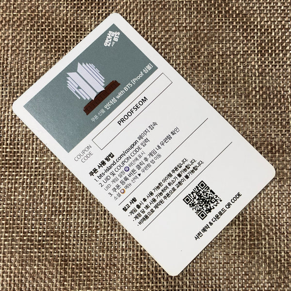 BTS JIMIN [PROOF Weverse POB BTS Island : In The SEOM] Official Photocard / Gift