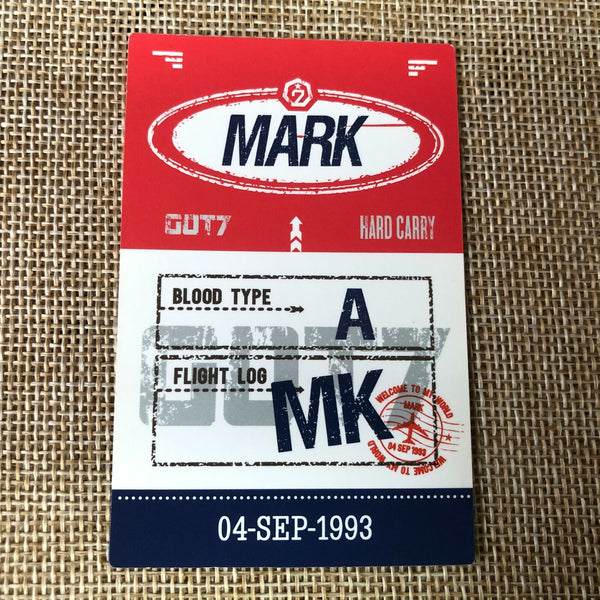 GOT7 MARK [ Flight Logo : Turbulence ] Official Photocard / New, Rare / Gift