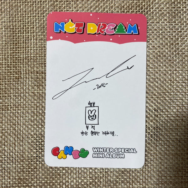 NCT DREAM JAEMIN [Winter Special Candy] Official Photocard, Special Ver. / Gift