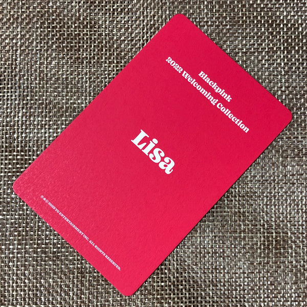 BLACKPINK LISA #5 [ 2022 Welcoming Collection ] Official Photocard / New / Gift