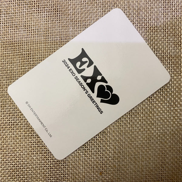 EXO CHANYEOL #3 [2024 Season's Greeting] Official Photocard, POB / New, Rare /+G