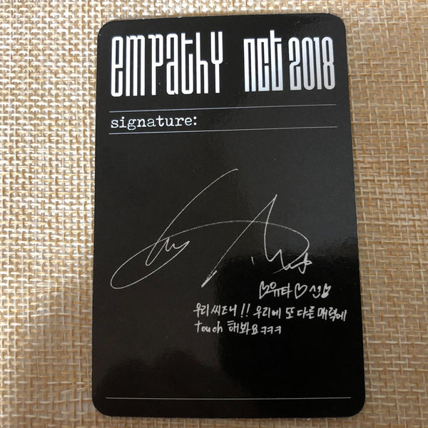 NCT 2018 YUTA [EMPATHY] Official Photocard, Reality Ver, 1st Album / New / Gift