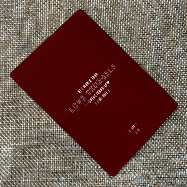 BTS RM 8/8 [ Speak Yourself The Final ] Official Mini Photocard / New / Gift