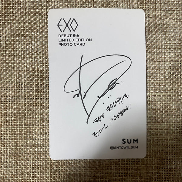 EXO D.O. [Debut 5th Anniversary] Limited Edition Official Photocard / New / Gift