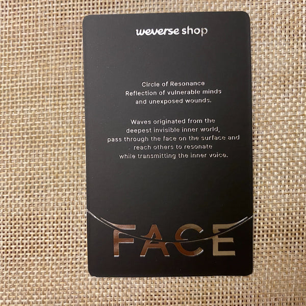 BTS JIMIN [FACE] Official Photocard, POB Weverse Shop Early Bird / New, Rare /+G