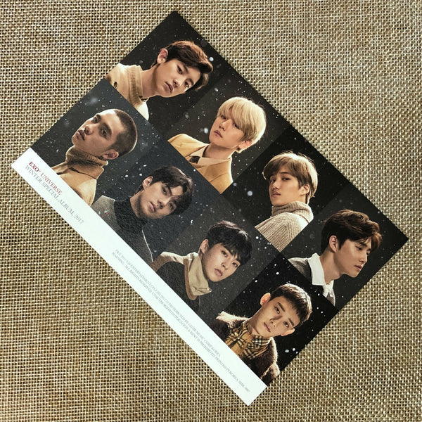 EXO GROUP [ 2017 Winter Special ] Official Postcard Photo / New / Gift