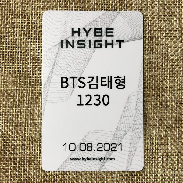 BTS V #2 [ Hybe Insight ] Official Photocard Ticket / New / Gift