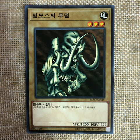 Yugioh Mammoth Graveyard / 15AY-KRA16 / Common Rare / Korean Ver / Mint / Gift