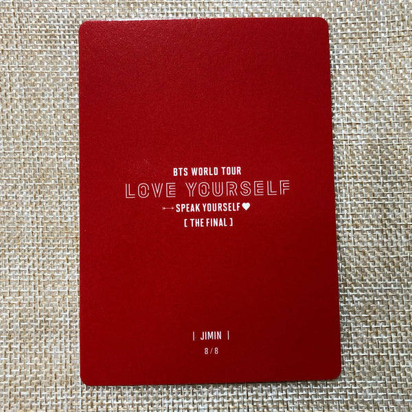 BTS JIMIN 8/8 [ Speak Yourself The Final ] Official Mini Photocard / New / Gift