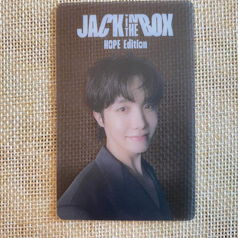 BTS J-HOPE [JACK IN THE BOX] Official PVC Photocard, POB Weverse / New, Rare /+G