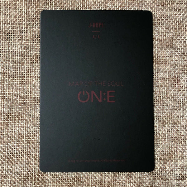 BTS J-HOPE 8/8 [Map of the Soul ON:E] Official Mini Photocard, ONE Ver. / Gift