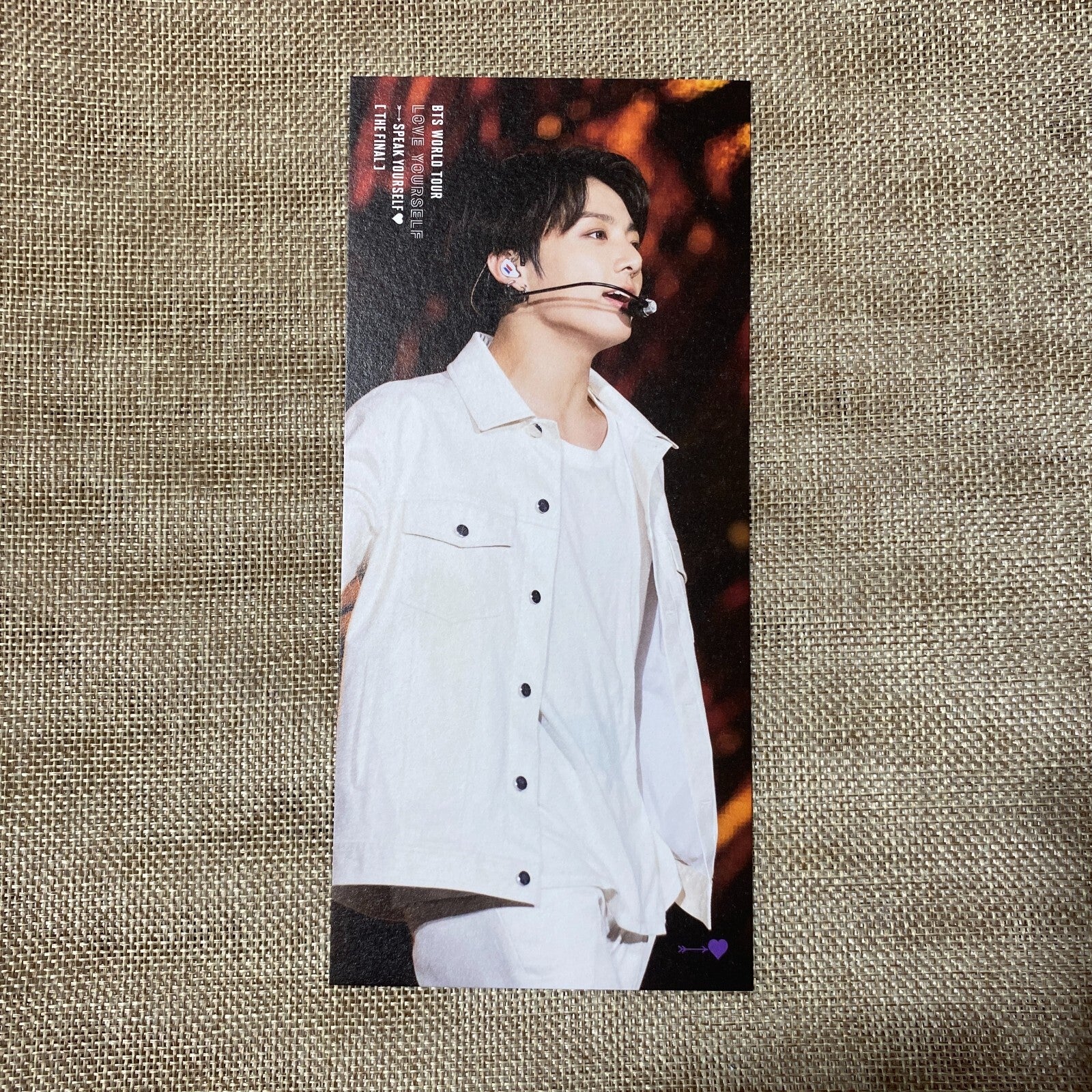 BTS JUNGKOOK [Speak Yourself Seoul The Final DVD] Official Bookmark / New, Rare