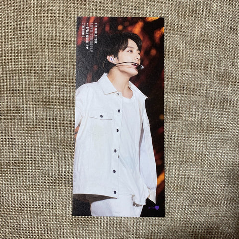 BTS JUNGKOOK [Speak Yourself Seoul The Final DVD] Official Bookmark / New, Rare