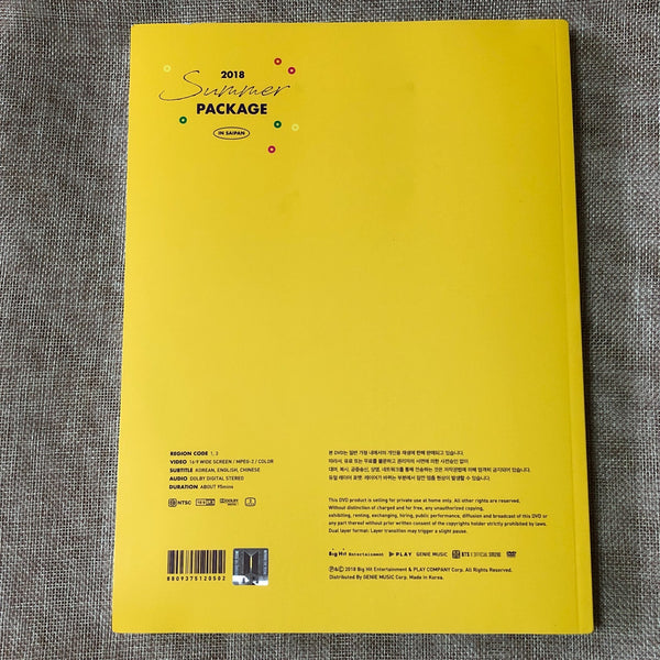 BTS GROUP [2018 Summer Package Saipan] Official Photobook + DVD Set / New / Gift