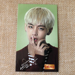 BTS V #2 [ BBQ ] Official Photocard / New / Gift